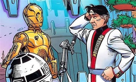 Wedge Antilles With The Droids Of Luke Skywalker