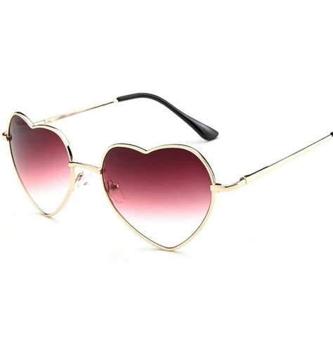 Love Heart Shaped Sunglasses Women Luxury Cat Eye Sun Glasses Sexy