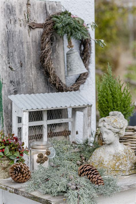 Weihnachtsstimmung Im Garten Und Auf Der Terrasse • Pomponetti Deko Garten Weihnachten