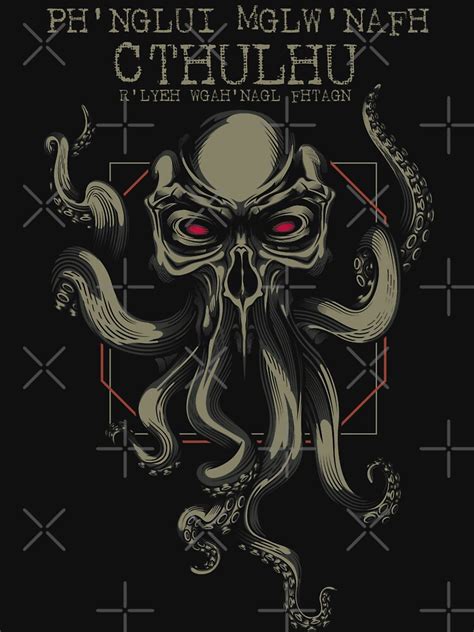 Ph Nglui Mglw Nafh Cthulhu R Lyeh Wgah Nagl Fhtagn T Shirt For Sale