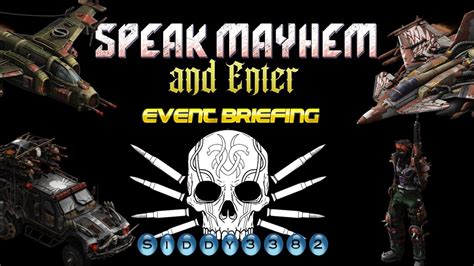 War Commander Speak Mayhem Enter Event Briefing Youtube