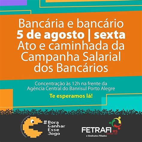 Fetrafi Rs E Sindbanc Rios Lan Am Campanha De M Dia Nesta Variedades