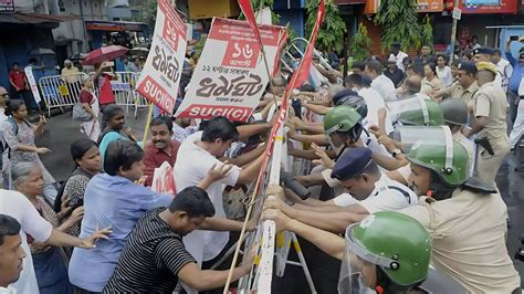 Kolkata Protest Bjp Calls For 12 Hour Bengal Bandh To Protest Police