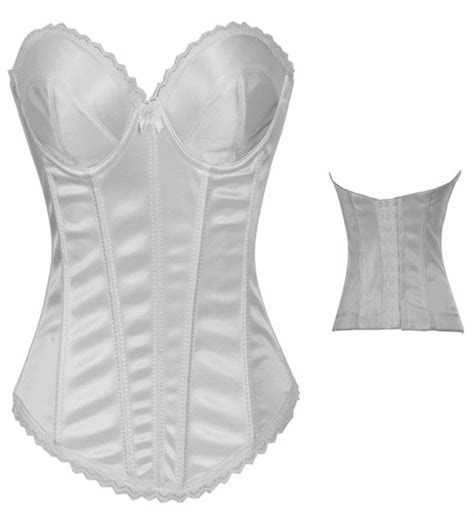 Vintage Lingerie Satin Over Bust Brocade Clothing Corset BELLE THINGS