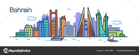 Bahrain City Vector Illustration Stock Vector Image By Genadiymolnia