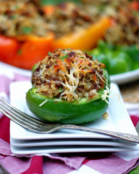 Louisiana Dirty Rice Stuffed Peppers Southern Discourse