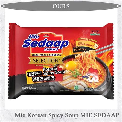 Jual Sedaap Mie Korean Spicy Soup G Shopee Indonesia