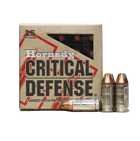 Muniçao Hornady Critical Defense 115 Grain Loja Munição