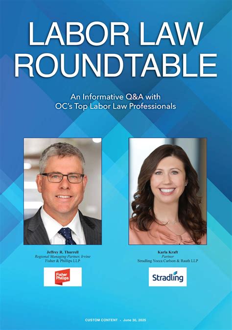 Labor Law Roundtable 2025 - Orange County Business Journal