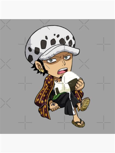 Chibi Wano Law Poster For Sale By Cupart Redbubble