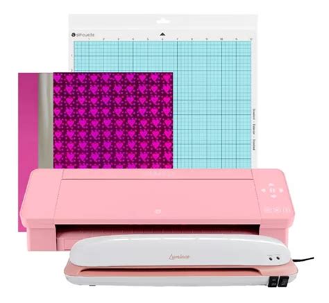 Duo Pink Silhouette Cameo 4 Rosa Laminadora 13 PuLG Rosa