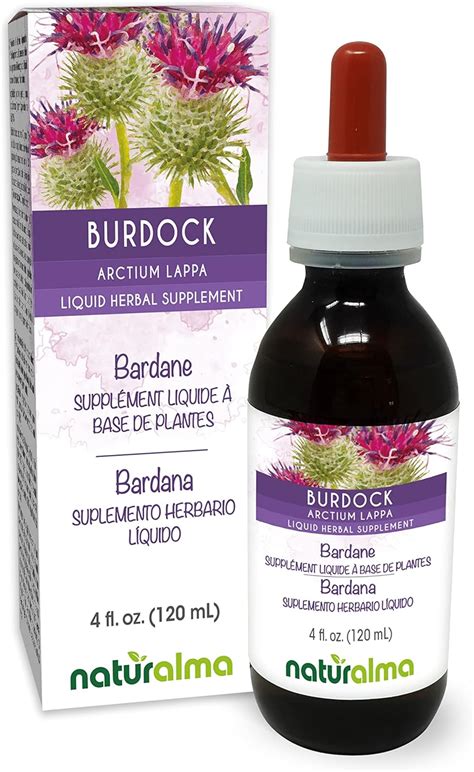 Amazon Naturalma Burdock Arctium Lappa Root And Herb Alcohol