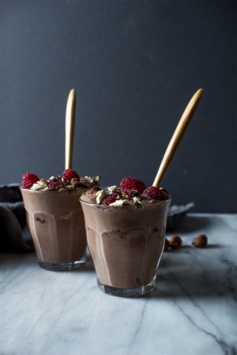 Flourishing Foodie Chocolate Raspberry And Hazelnut Yogurt Parfaits