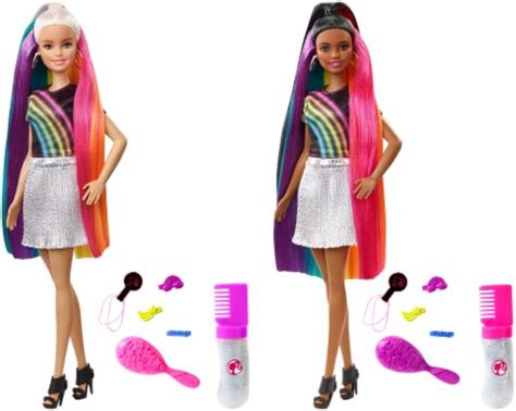 Mattel Barbie® Rainbow Sparkle Hair Doll - Assorted, 1 ct - Kroger