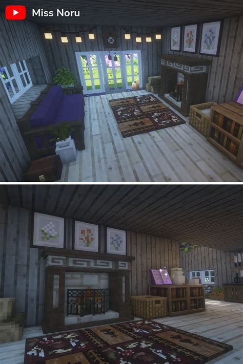 Minecraft Cottagecore house interior | Minecraft cottagecore house, Witch house interior ...