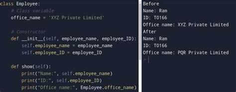 Class Variables Vs Instance Variables In Python