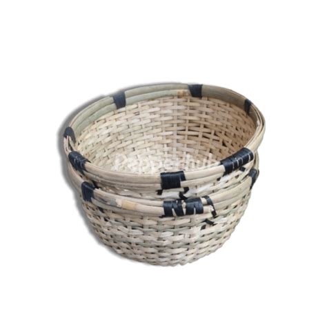 Handmade Bamboo Basket Small | PepperHub