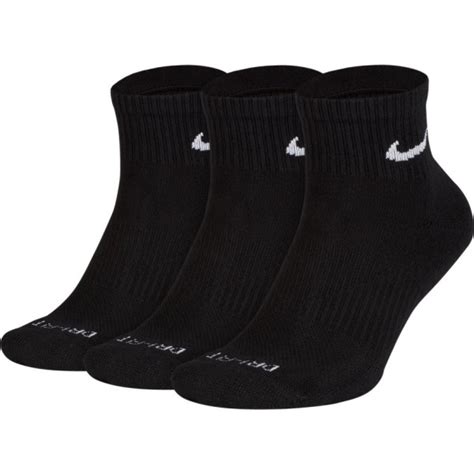 Nike Performance Cushion Low Unisex Low Cut Socks 3 Pack Blackwhite Sportitude