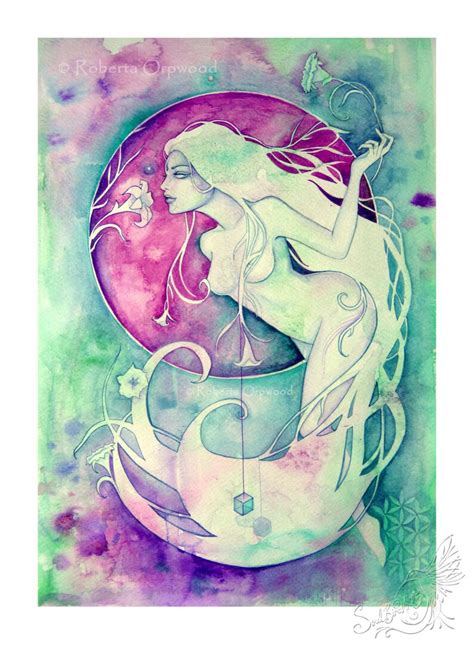 Virgo Zodiac Goddess Art Print Etsy