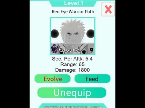 Astd Red Eye Warrior Path Obito Showcase Youtube