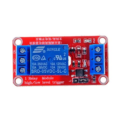 Modulo Relé 1 Canal Salida Optoacoplada 5V Selector de Nivel Electronilab