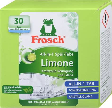 Таблетки для посудомоечной машины Frosch All-in-1 Limone Лайм | отзывы