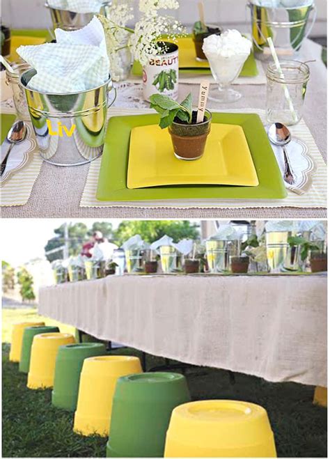 Garden Party Theme - Lots of Ideas on Thoughtfully Simple