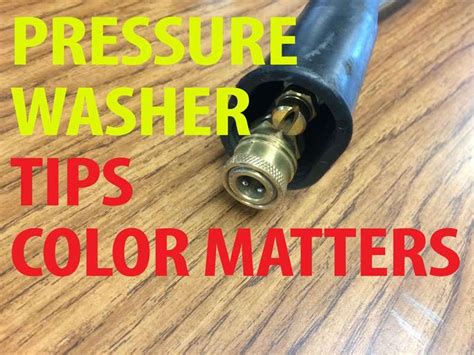 Pressure Washer Tips Do You Know What The Colors Mean Wilmes Risk Control Services