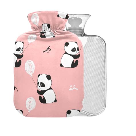 Cute Panda Hot Water Bottle L Large Pain Relief Bag Hot Cold