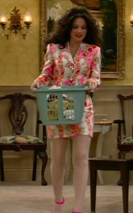 Fran Fine Fran Drescher Pink Floral Dress The Nanny 1993 1999