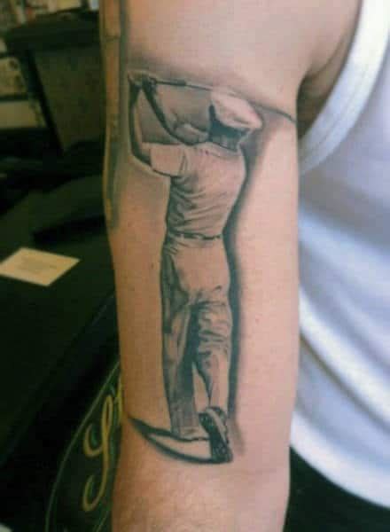 40 Spectacular Golf Tattoos For Men