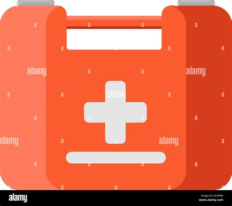 Caja De Primeros Auxilios Roja Ilustraci N Vector Sobre Fondo Blanco