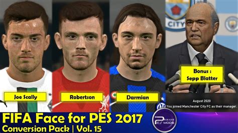 Face Fifa For Pes Conversion Pack Robertson Joe Scally