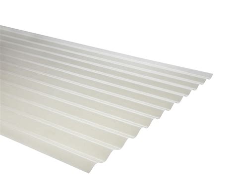 Plancha Fibra De Vidrio Frp Onda Zinc M X M X Mm Luz