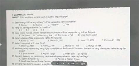 Ii Maramihang Pagpili Panuto Pilin Ang Titik Studyx