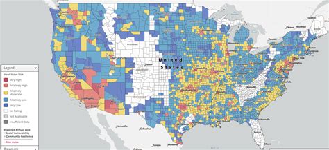 The national risk of heat wave in the United States as of 2023 ...