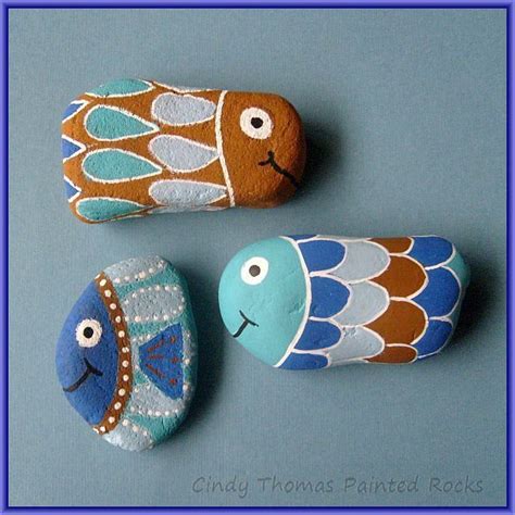 Pin on Fish Painted Rocks