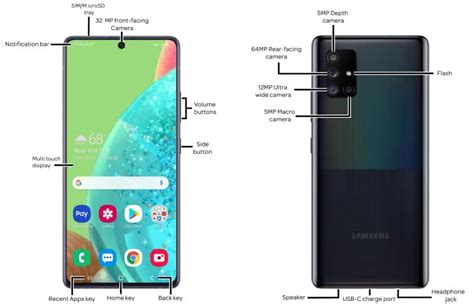 Samsung Galaxy A71 5G SM A716U Diagram AT T Device Support