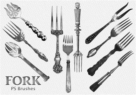 20 Fork Vintage PS Brushes Abr Vol 3 Free Photoshop Brushes At Brusheezy