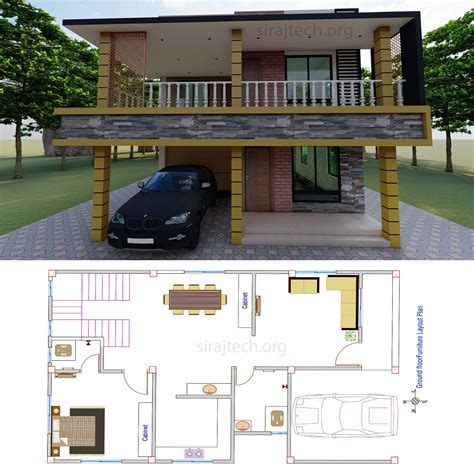 Modern duplex house plans single Story Archives - SIRAJ TECH