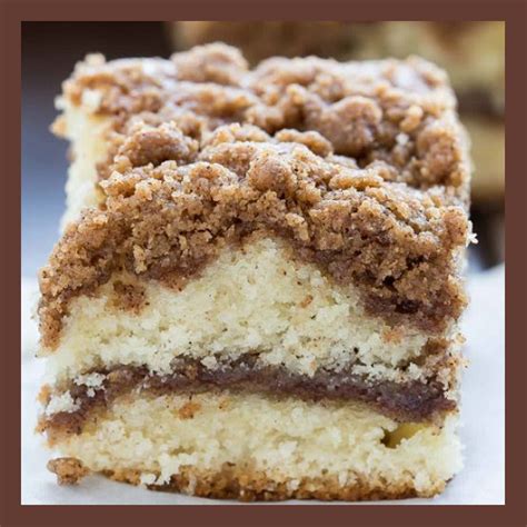 Moist Crumb Coffee Cake With Sugar Amp Cinnamon Streusel Topping Recipe