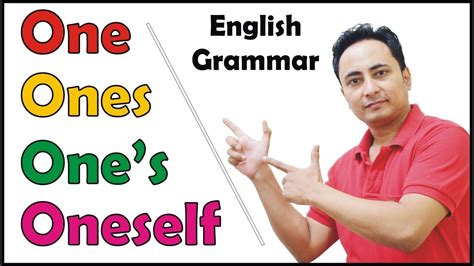 One Ones One S Oneself In English Grammar Use Of Indefinite Pronoun One By Spoken English Guru