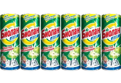 Биолан Чистящий порошок Сочное яблоко, 400 гр, 6 шт - купить с ...