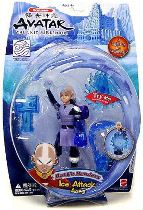 Avatar the Last Airbender Battle Benders Aang Action Figure Ice Attack Mattel Toys - ToyWiz