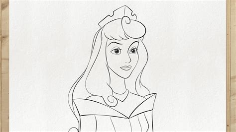 How To Draw Princess Aurora Disney Princess Very Easy Step By Step