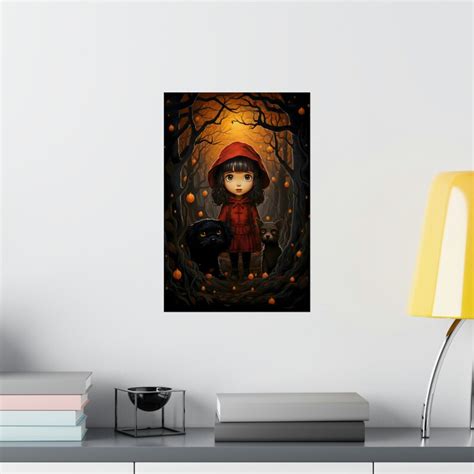 Little Red Riding Hood Poster 1 Fairy Tale Wall Art Magical Etsy