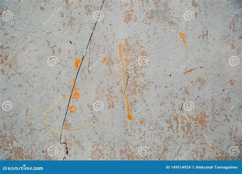 Textura Del Hormig N Y Del Yeso En La Pared Manchas Viejas Del Yeso En