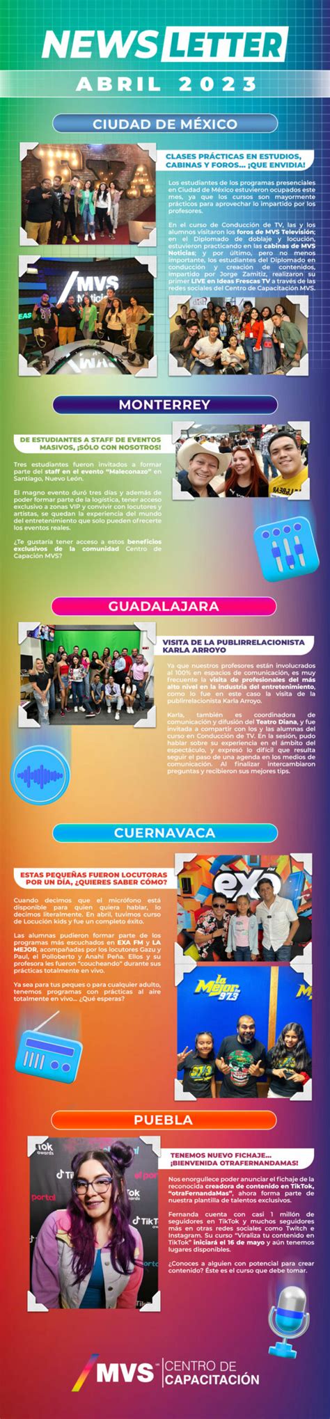 Newsletter Abril Centro De Capacitaci N Mvs