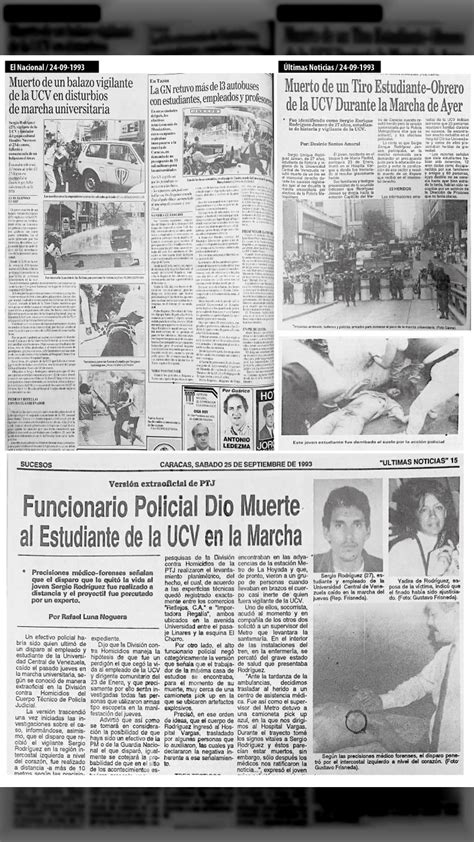 Hace 30 AÑos Sergio RodrÍguez Fue Asesinado Durante ManisfestaciÓn Popular Últimas Noticias 24