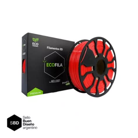 Filamento 3D Ecofila Hellbot De 1 75mm Y 1kg Rojo MercadoLibre